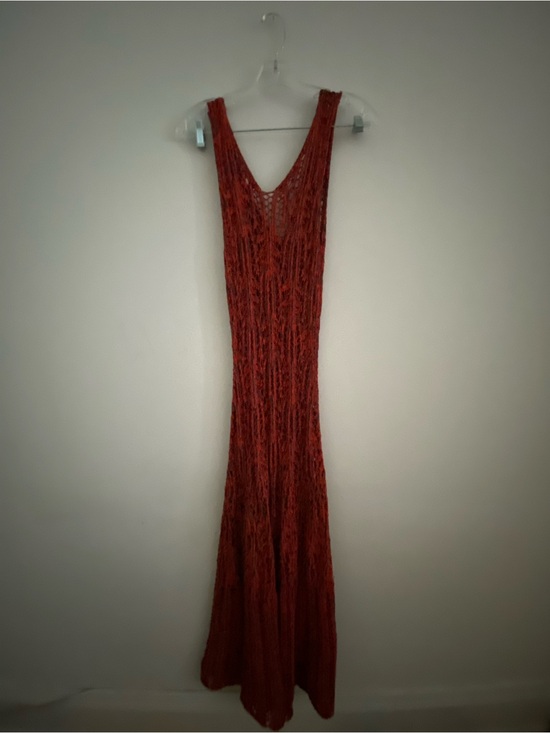 Ulla Johnson Dresses & Skirts - Ulla Johnson Rust Red Sleeveless Crochet Maxi Dress